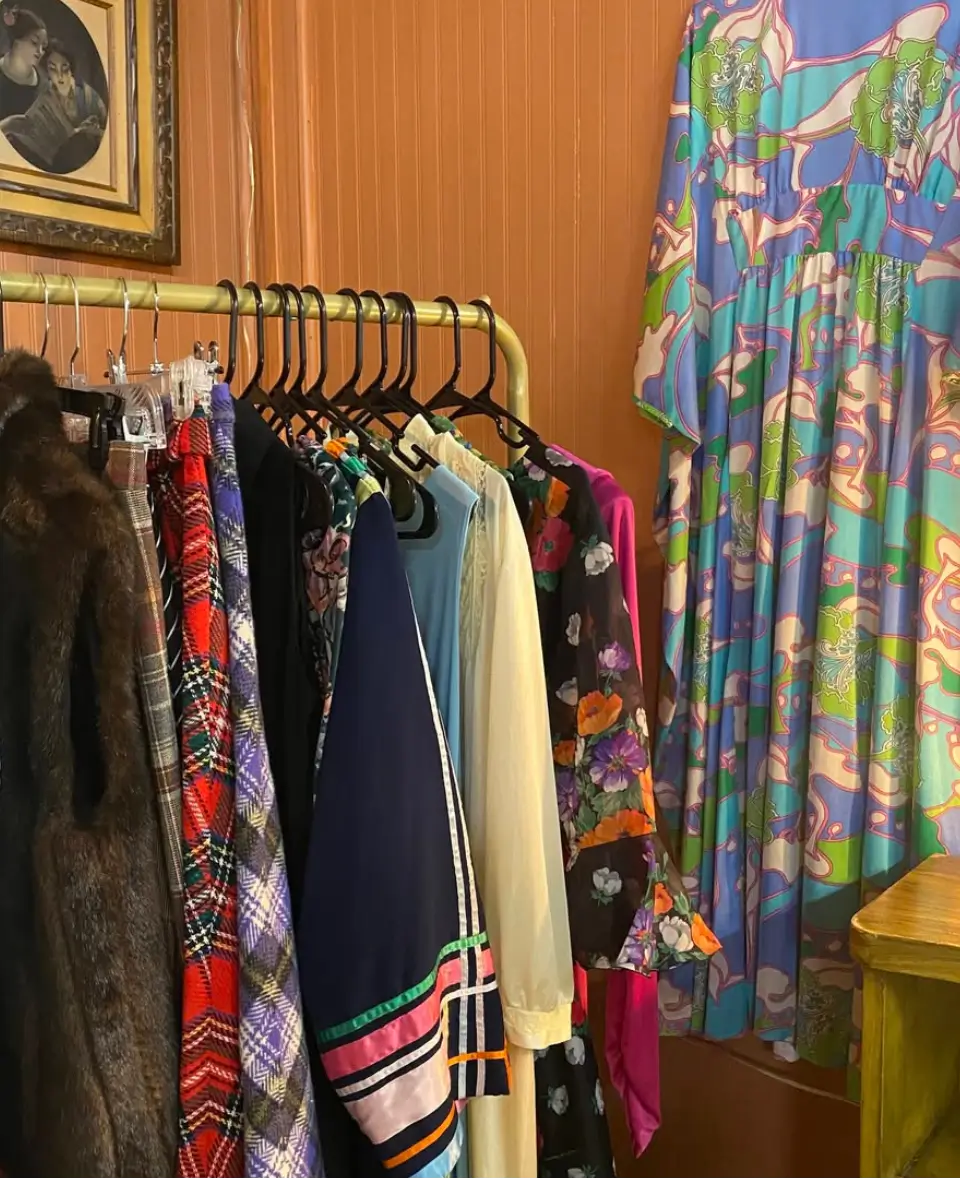 Timless vintage clothing at Vintage Blue in Hickory. 